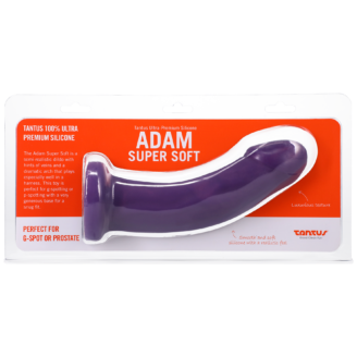 Tantus Silicone Adam Super Soft Curved Dildo - Amethyst