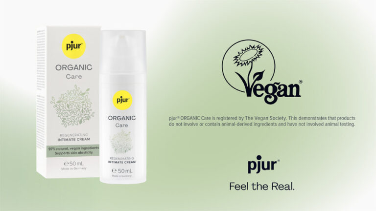 pjur organic care Earns Prestigious Vegan Society Trademark