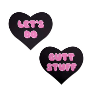 Let's Do Butt Stuff' Black & Pink Heart