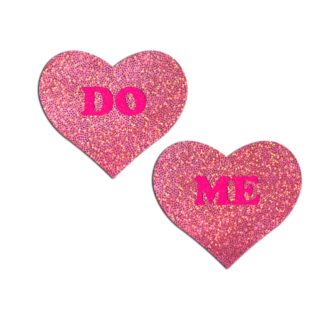 DO ME' Heart Pasties - Pink on Pink