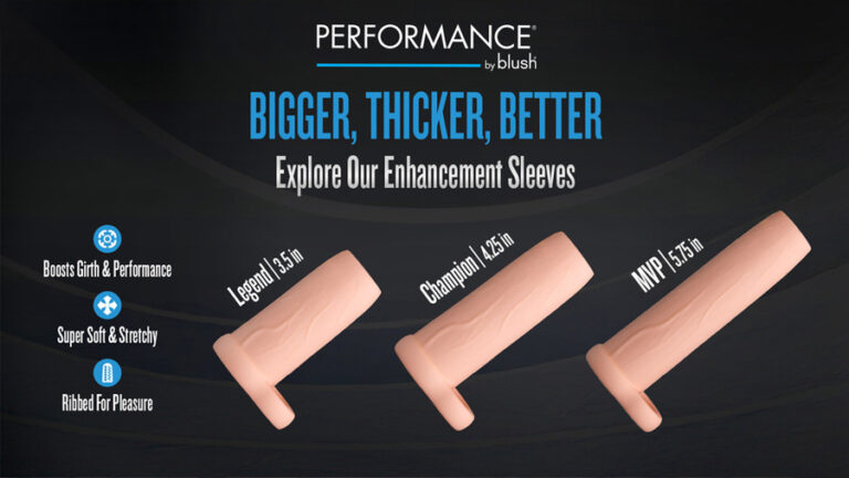 Blush Expands Performance Line with 3 New Penis Extender Sleeves